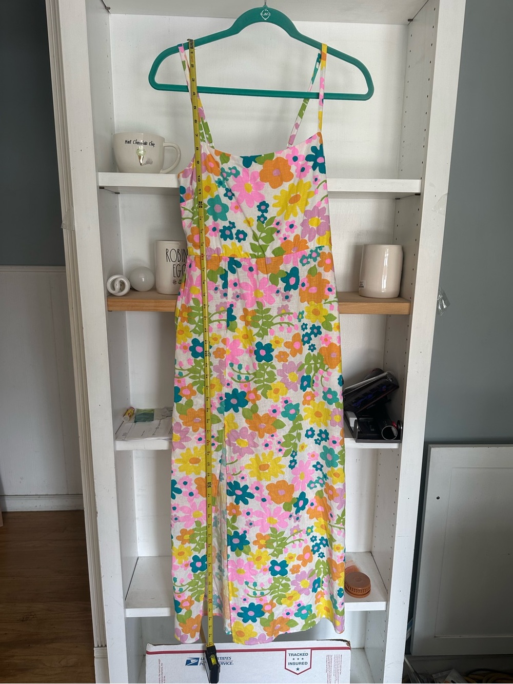 Show Me Your Mumu Amalfi Coast Midi Dress Retro Floral Petal Pop Adj Straps NWT* - Picture 11 of 16